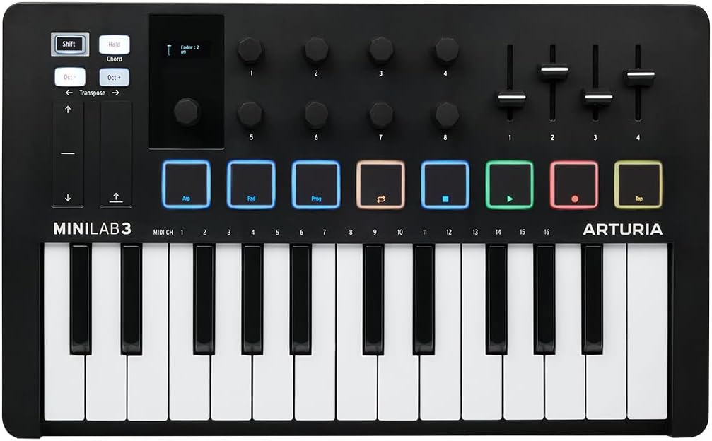 ARTURIA MIDI Keyboard Controller MiniLab 3 BK Black Main image