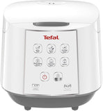 Tefal Easy Rice RK7321 - Rice Cooker, 750W, Fuzzy Logic with Spherical Pot, 1.8L, 8 cooking programs, White and Grey
