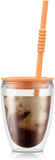 Bodum Pavina to Gg 2 pcs 0,3l Double Wall Tumbler with lid Straw K11849 447SA 447