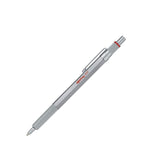 rOtring 600 Ballpoint Pen, Medium Point, Black Ink, Refillable, Silver Color