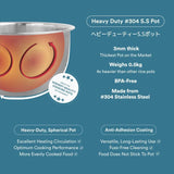 Toyomi RC 5301LC Smart Diet Rice Cooker with Stainless Steel & Low Carb Rice Pot, 1L