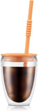 Bodum Pavina to Gg 2 pcs 0,3l Double Wall Tumbler with lid Straw K11849 447SA 447