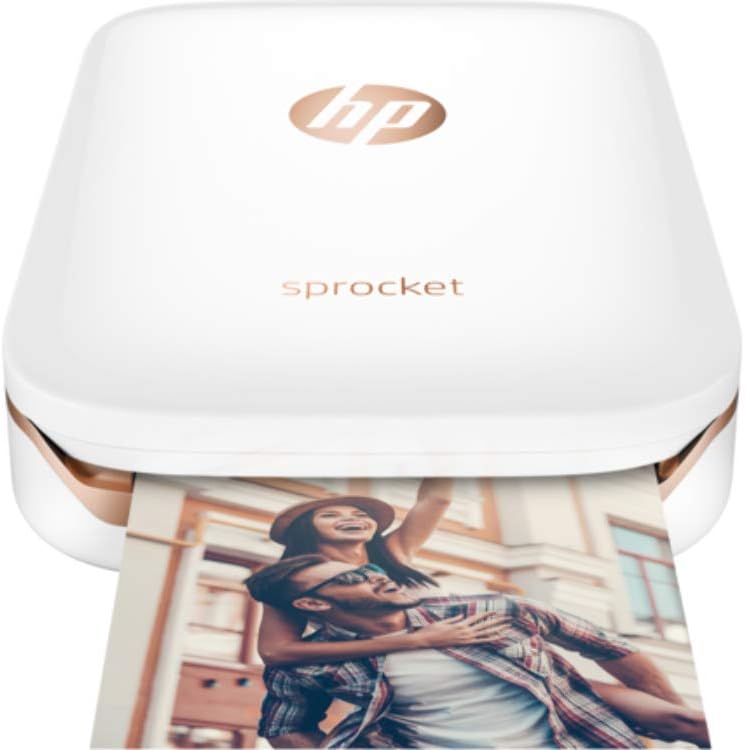 HP Sprocket Photo Printer (White) Instant. Shareable. Fun. Z3Z91A