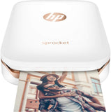HP Sprocket Photo Printer (White) Instant. Shareable. Fun. Z3Z91A