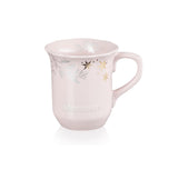 Le Creuset Frill Mug with Gold Decal, 330ml, Macaron Pink