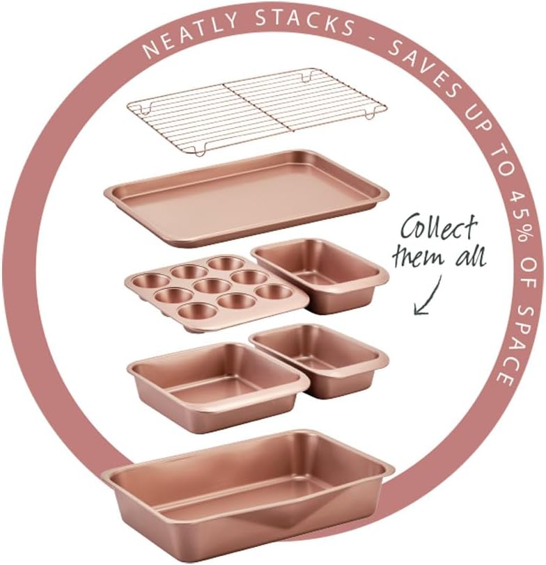 Wiltshire 40760 Smart Stack Bakeware Set Rose Gold 7 Pieces (Copy)