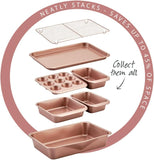 Wiltshire 40760 Smart Stack Bakeware Set Rose Gold 7 Pieces