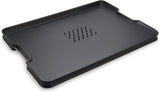 Joseph Joseph 60211 Cut & Carve Plus Multi-Function Chopping Board, XL, Black