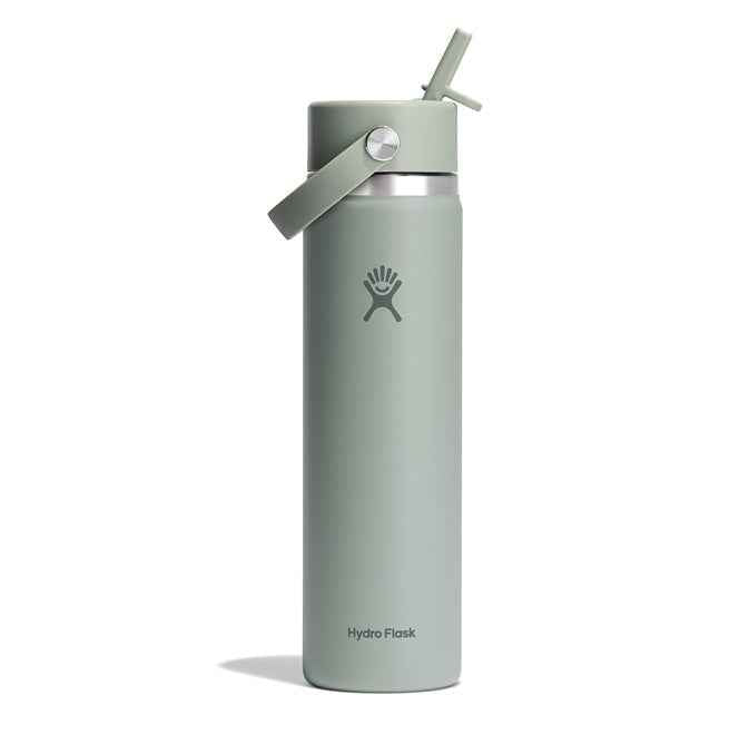 Hydro Flask 24 Oz Wide Flex Straw Cap Bottle - Insulated Stainless Steel - Wide Straw Lid, Non Spill, Leakproof in Tonal Agave Main image