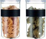 Bodum K11830-01SA Presso Storage Jar, 2.0L, Black (2 Pieces)