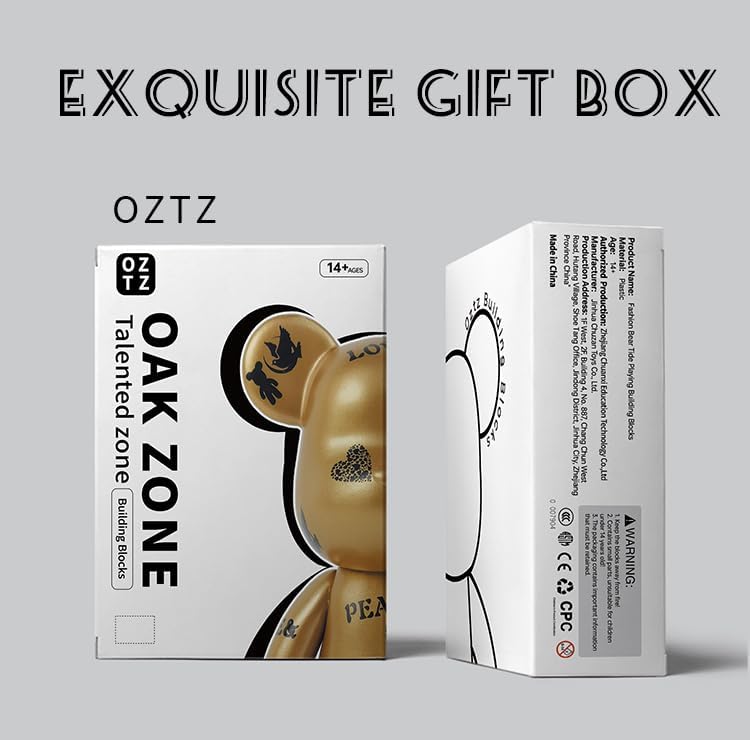 OZTZ Toy Bear Building Blocks Kit - Creative Game of 3D Bear Building Block Toys Brick Main image