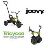 Joovy Tricycoo, Toddler Trike, Compact Lightweight Kids' Folding Trike, Greenamole