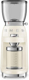 Smeg CGF01CRUK Coffee Grinder, Cream