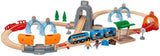 BRIO 33972 Action Tunnel Travel Set - Kids Creative Building Toys and Wooden Toy Train Sets and Wooden Tracks FSC 100% Sustainable | Smart-Tech Sound Tech Toy Full Set