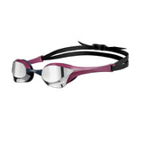 Arena Cobra Ultra Swipe Racing Swim Goggles Mirror Lens AntiFog UV Protection SilverRed Wine