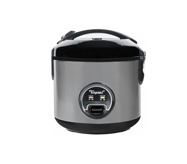 Toyomi RC 708SS Stainless Steel Rice Cooker, 0.8L Black/Silver