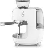 Smeg EGF03WHUK Espresso Coffee Machine with Grinder, White