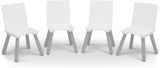 Delta Children Kids Table And 4 Chair Set GreyWhite