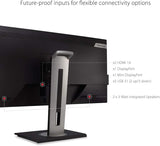 ViewSonic VG3448 34inch Ultrawide WQHD Ergonomic Monitor With 2x HDMI DisplayPort Mini DisplayPort USB