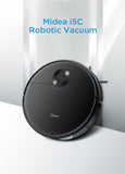 Midea I5C Robot Vacuum cleaner, 4000Pa strong suction with BLDC motor, Sweep and Wet Mopping, 3 level to choose, Wi-Fi App & Voice Control with Msmartlife, Several cleaning modes, 2600mah battery