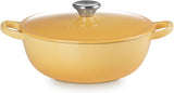 Le Creuset Marmite Cast Iron Soup Pot Casserole With Lid 22cm Honey