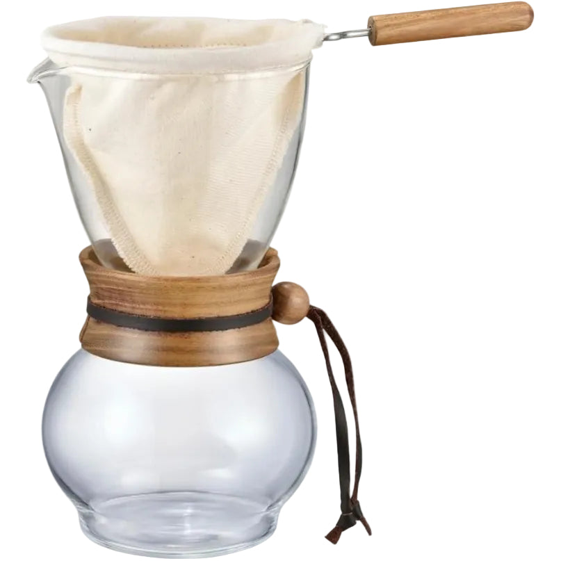 Hario DPW3 Olive Woodneck Coffee Drip Pot 480ml Main image