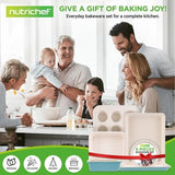 Nutrichef 6Pcs Kitchen Oven Baking Pans NonStick Sheets Set