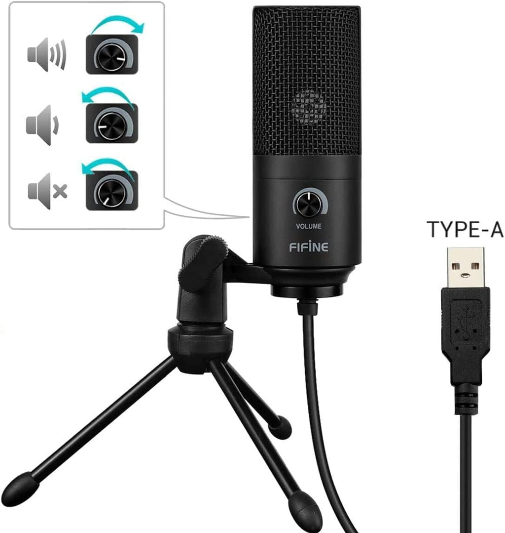 FIFINE USB Microphone PC Condenser Microphone With Stand K669
