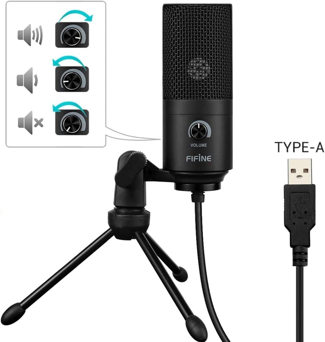 FIFINE USB Microphone PC Condenser Microphone With Stand K669
