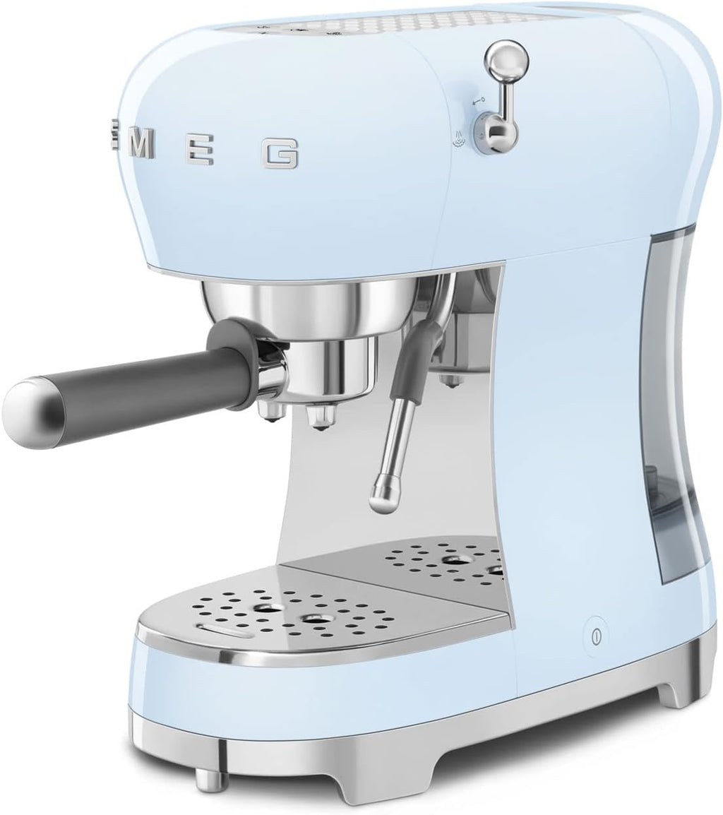 Smeg ECF02BLUK Espresso Coffee Machine with 15 Bar Pump