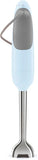 Smeg HBF03PBUK,Retro 50's Style Hand Blender with Stainless Steel Blades, 700W, Pastel Blue