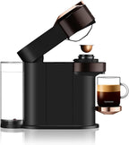 Nespresso Vertuo Next Premium Coffee Machine Rich Brown And Aeroccino Milk Frother Bundle