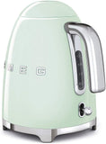 Smeg KLF03PGUK 50s Retro Style Kettle 1.7 L Capacity With Water Level Indicator Pastel Green
