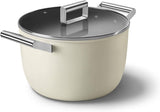 Smeg CKFC2611CRM NonStick Casserole With Lid 26cm Cream