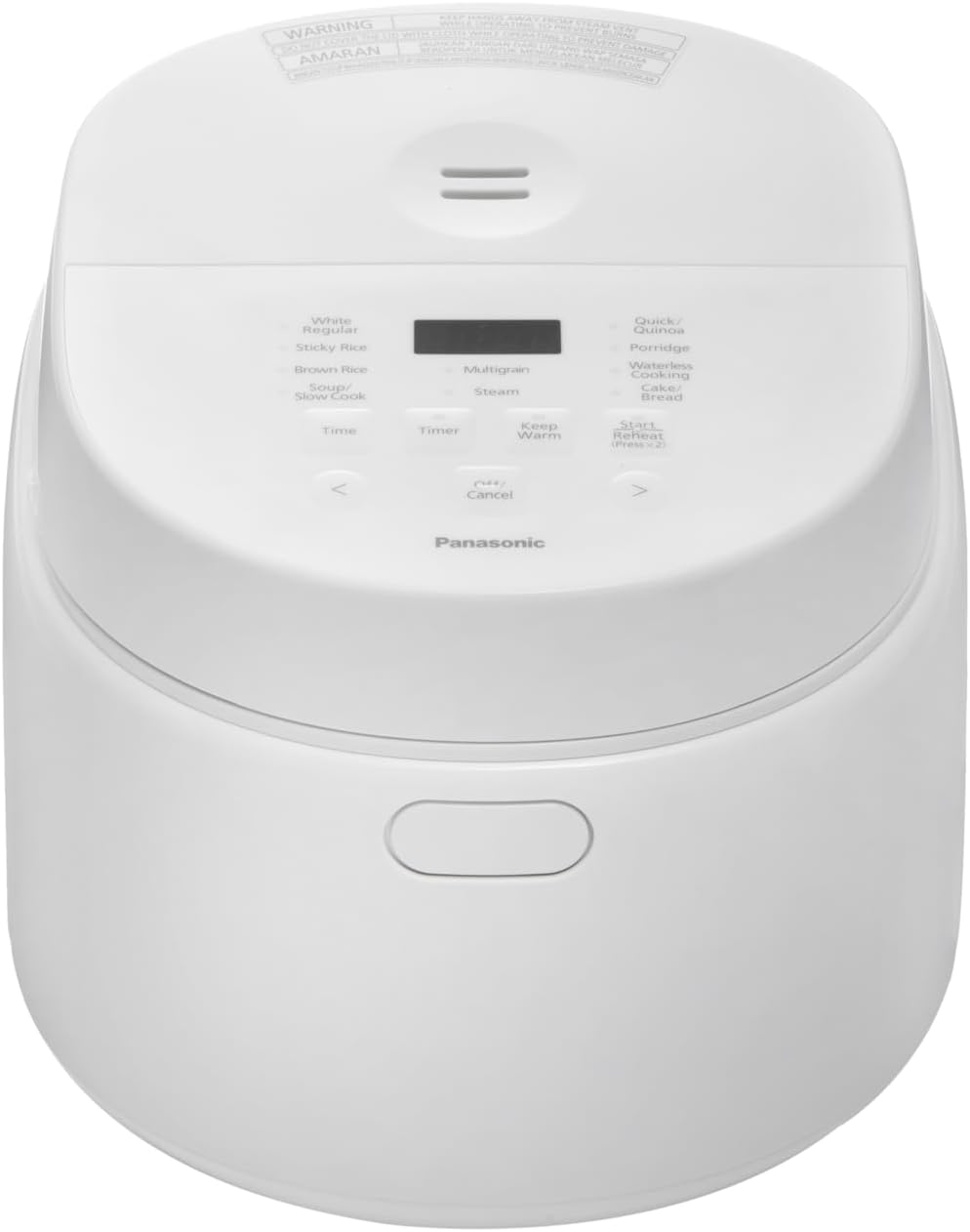 Panasonic SR-DL184WSH - Micro-computer Rice Cooker, 1.8L capacity, 10 Auto Menus, White color