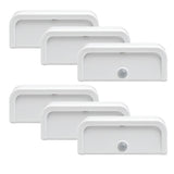 Mr. Beams MB706 Wireless Motion-Sensing Mini Stick-Anywhere LED Nightlights, Small, White, 6-Pack