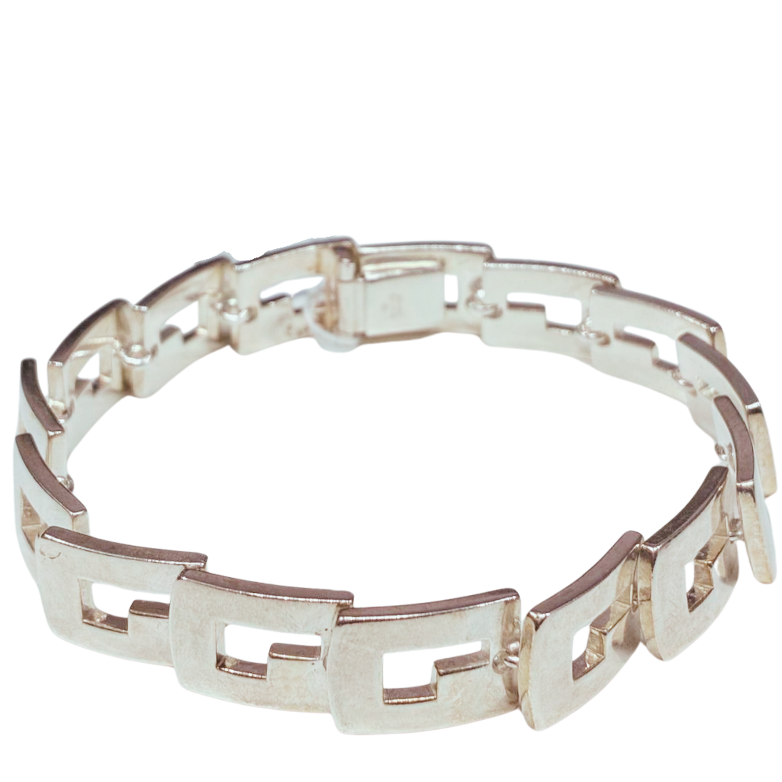 Gucci G Logo Accordion Link Bracelet SV925 48.6G 20CM Main image