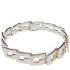 Gucci G Logo Accordion Link Bracelet SV925 48.6G 20CM
