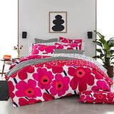 Marimekko 221456 Unikko Duvet Cover Set Red King