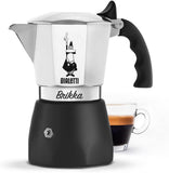 Bialetti 0007314 Brikka Express 2020 Stovetop Coffee Maker, 4 Cups, Black/Silver
