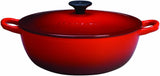 Le Creuset Marmite Cast Iron Soup Pot Casserole With Lid 22cm Cerise