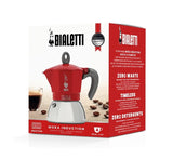 Bialetti 0006944 Moka Induction Stovetop Coffee Maker, 4 Cups, Red