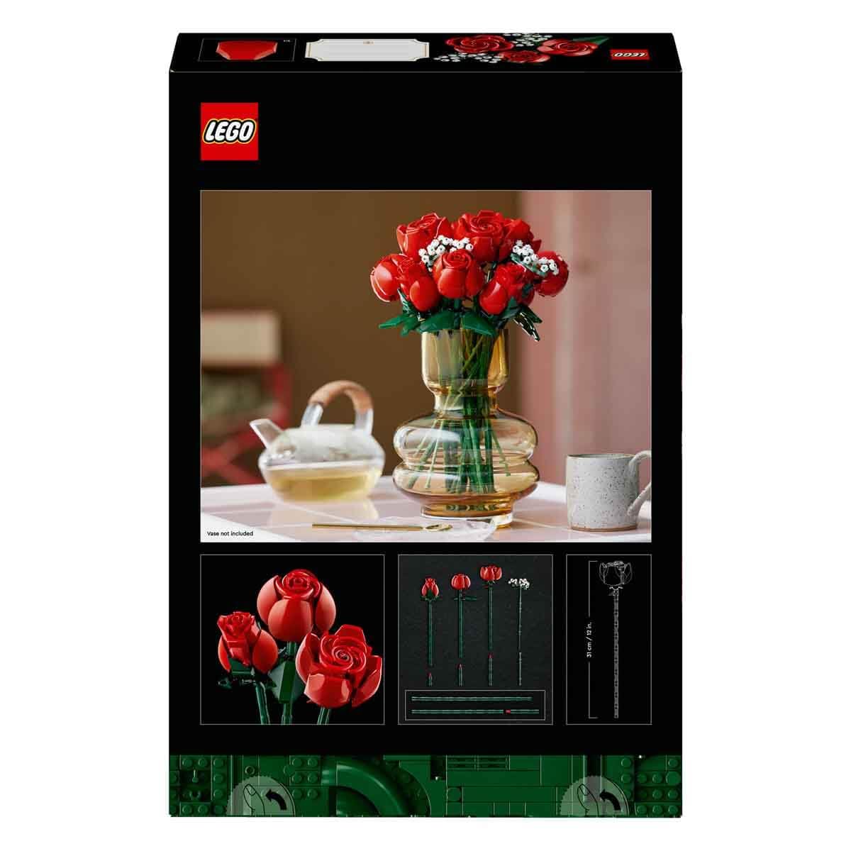 LEGO 10328 Botanicals Bouquet Fantasy Building Set Of Roses Home Decor Flower Gift For Adults