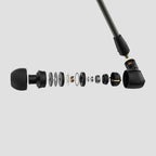 Sennheiser IE 300 Hi-Res Audiophile In Ear Wired Headphones,German Design,7Mm XWB Driver,Detachable MMCX Cable,Rich Bass,Perfect Or Gaming,Noise-Isolating Fit,Silicone & Foam Tips,Black