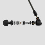 Sennheiser IE 300 Hi-Res Audiophile In Ear Wired Headphones,German Design,7Mm XWB Driver,Detachable MMCX Cable,Rich Bass,Perfect Or Gaming,Noise-Isolating Fit,Silicone & Foam Tips,Black