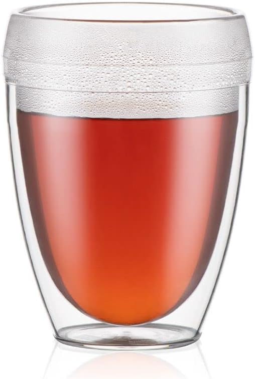 Bodum 11849-10SA-12 Pavina Outdoor Shatterproof Double Wall Tumbler 6-Pack, 12 Ounce, Clear