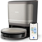 Philips 9000 Series Robot Vacuum and Wash Ultra Strong Suction Fresh Water Mopping All-in-One Station Obstacle Detection Control via App