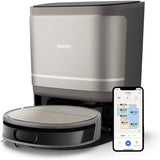 Philips 9000 Series Robot Vacuum and Wash Ultra Strong Suction Fresh Water Mopping All-in-One Station Obstacle Detection Control via App