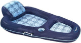 Aqua Luxury Inflatable Pool Floats for Adults with Headrest, Backrest, Footrest and Cup Holders