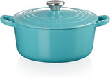 Le Creuset Round French Oven Casserole, 22cm, Turquoise